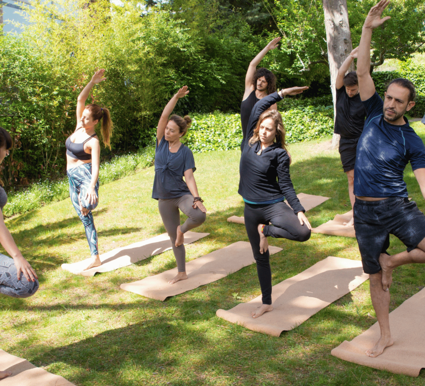 Séance de yoga